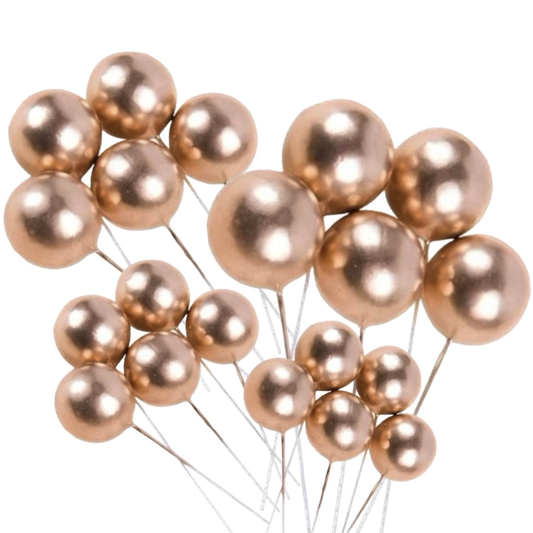 Gold Balls - Pack Of 20 – Bake Box Boutique