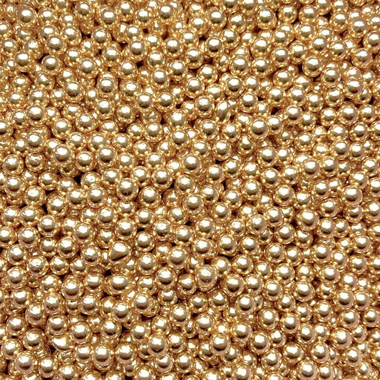 GOLD 4MM PEARLS - SUPER SHINE SPRINKLES