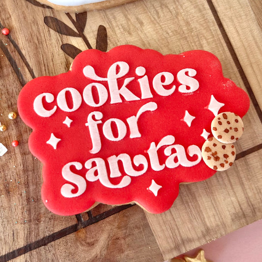 COOKIES FOR SANTA - RAISED EMBOSSER