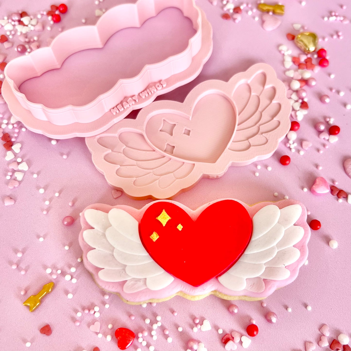 HEART WINGS - MULTI POP EMBOSSER AND CUTTER