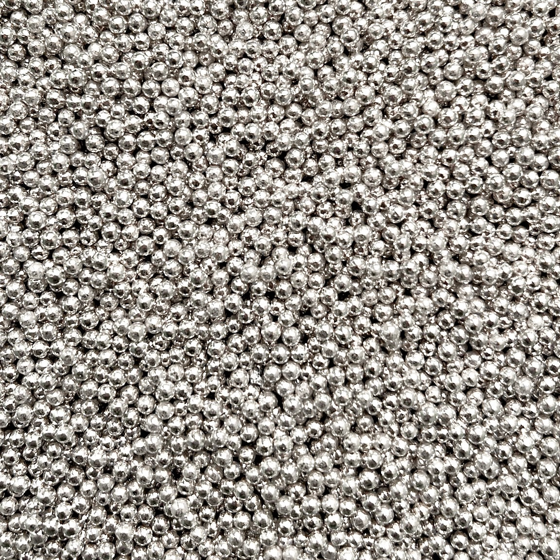 SILVER 2MM PEARLS 100s & 1000s - SUPER SHINE SPRINKLES (V)