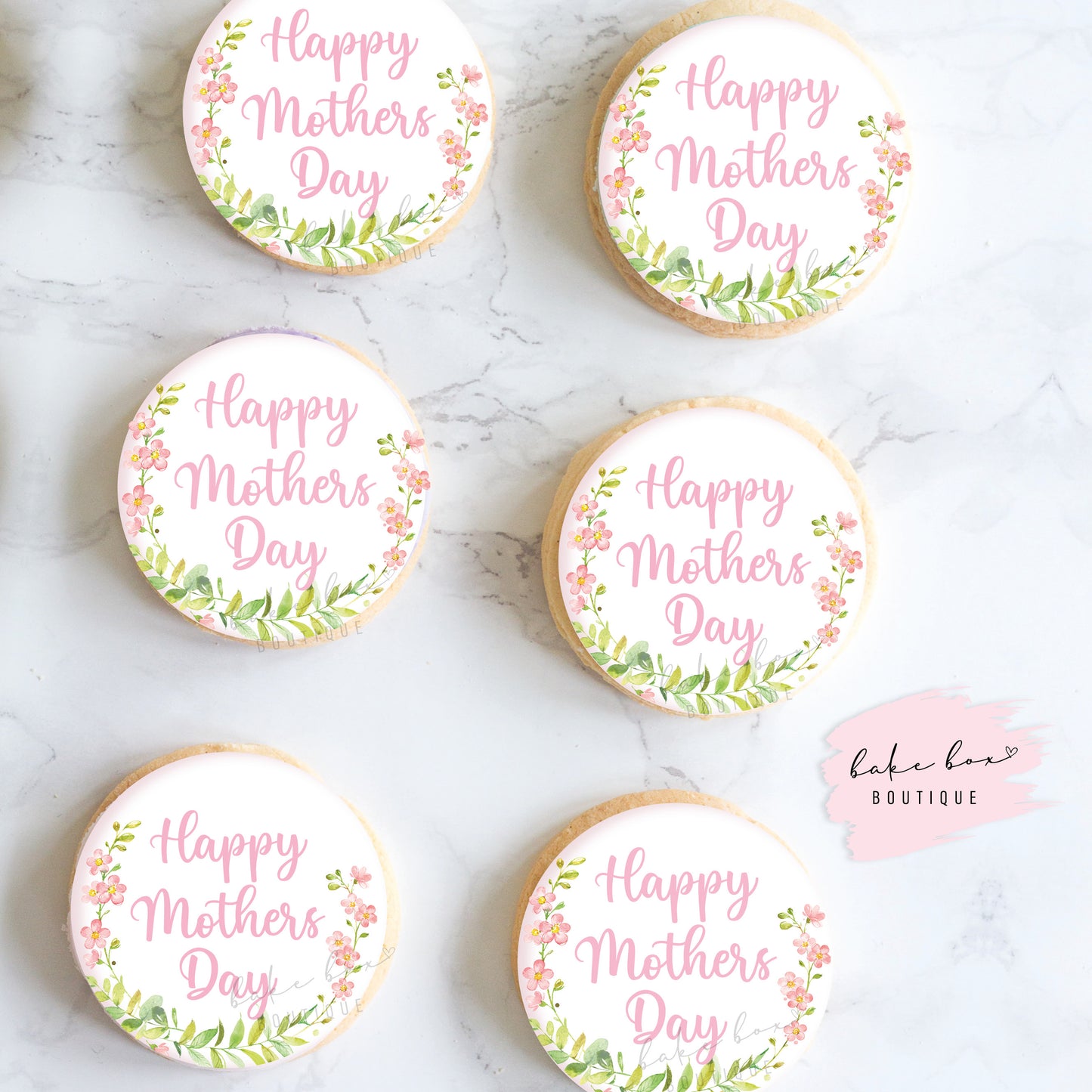 EDIBLE TOPPERS - HAPPY MOTHERS DAY - FLORAL