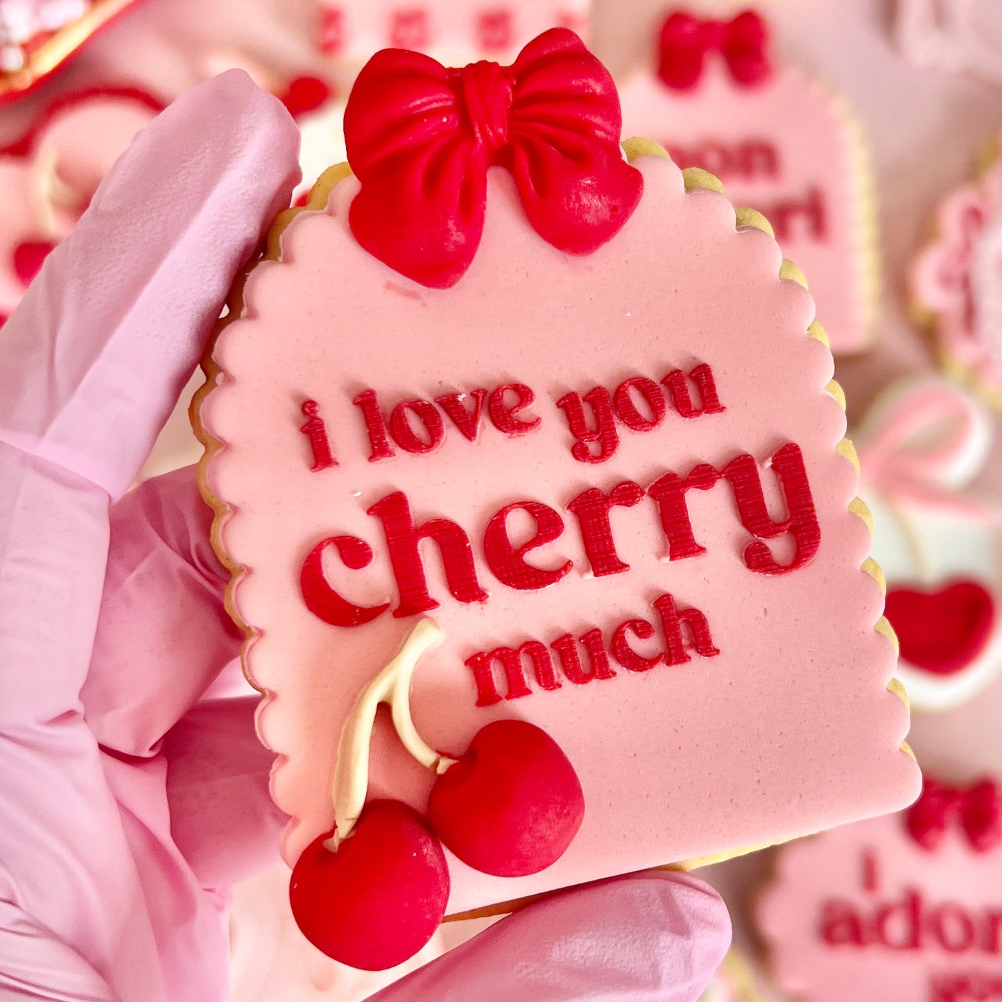 I LOVE YOU CHERRY MUCH - RAISED EMBOSSER