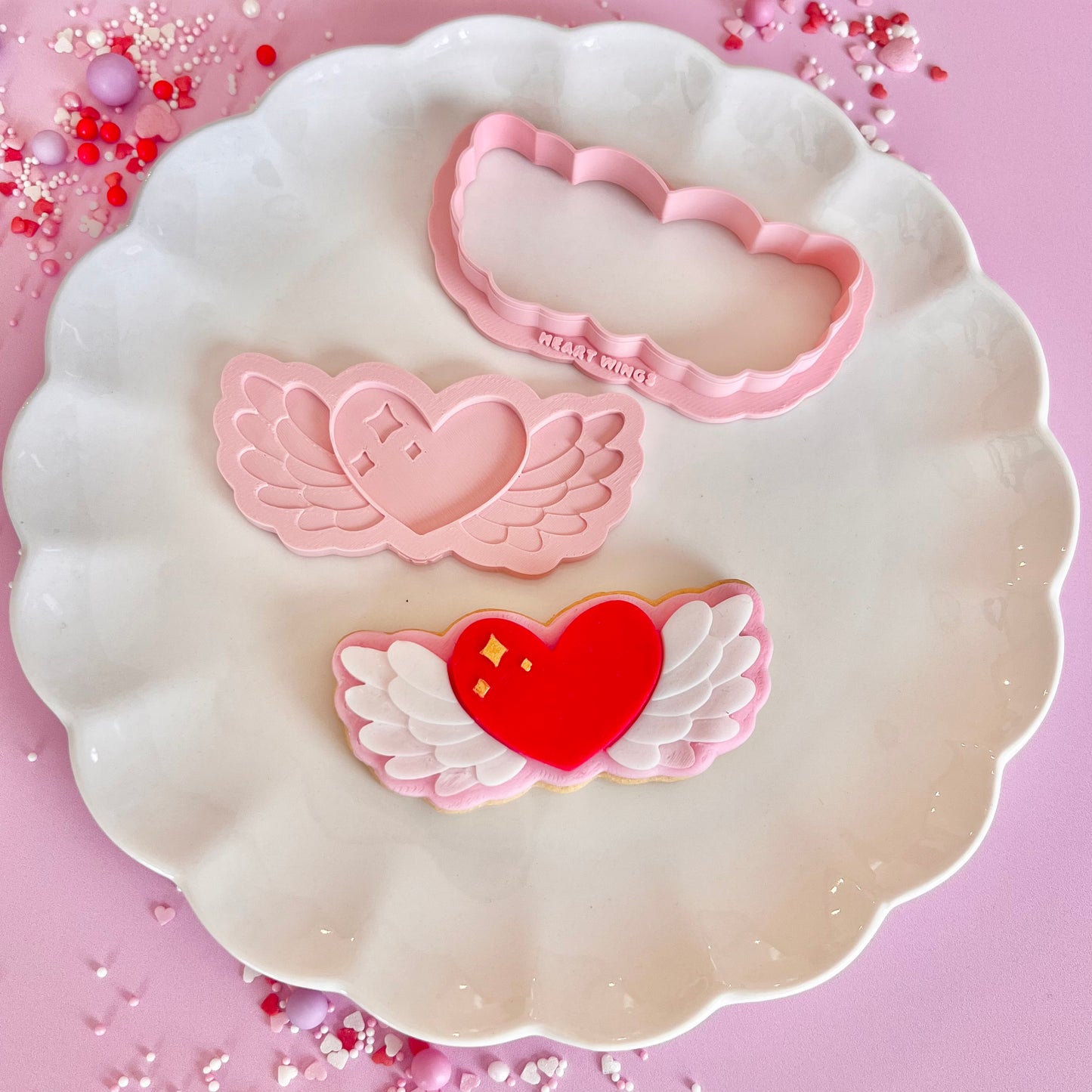 HEART WINGS - MULTI POP EMBOSSER AND CUTTER