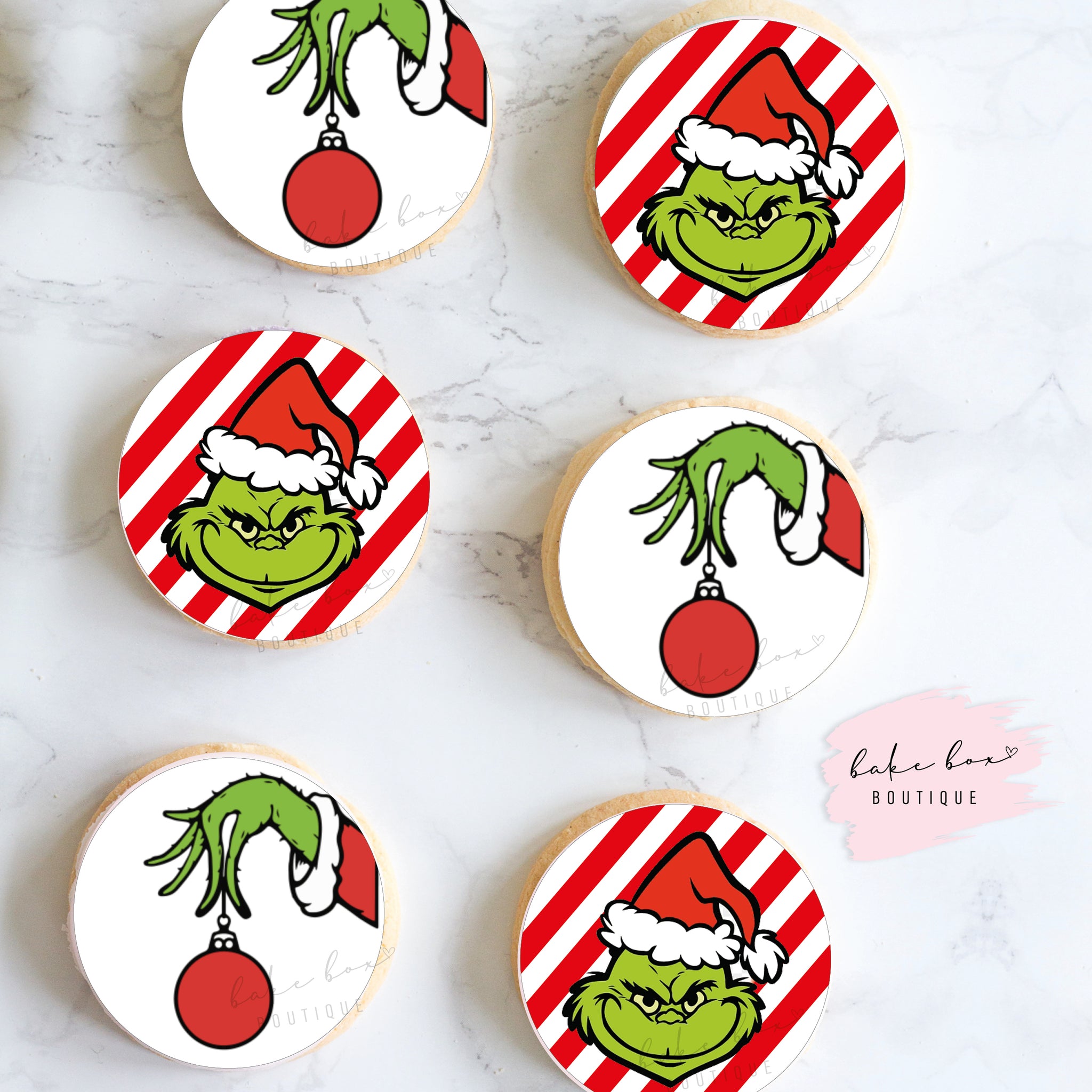 EDIBLE TOPPERS THE GRINCH Bake Box Boutique