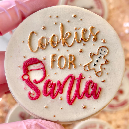 COOKIES FOR SANTA  - RAISED EMBOSSER