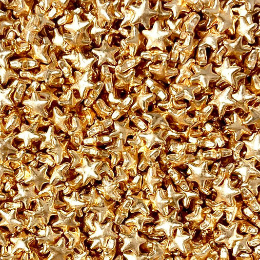 METALLIC GOLD STARS - SPRINKLE MIX