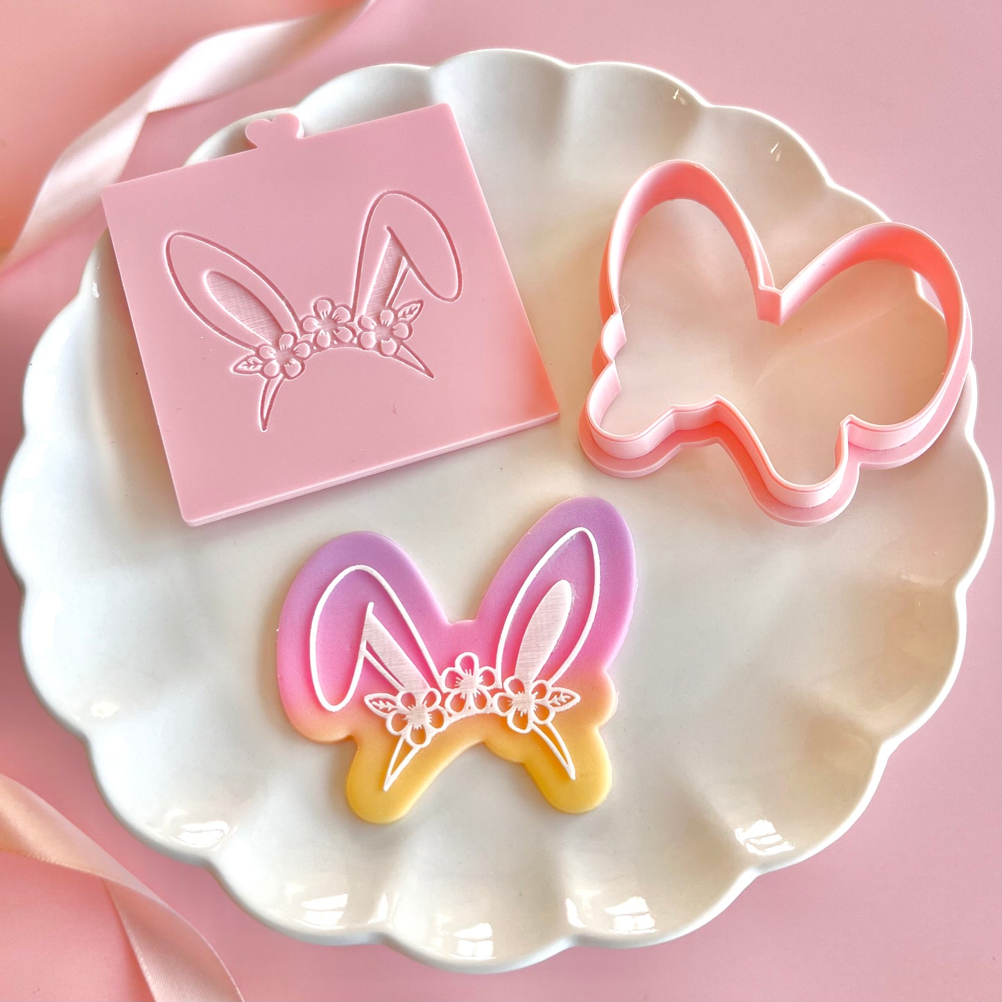 BUNNY EARS HEADBAND - RAISED EMBOSSER