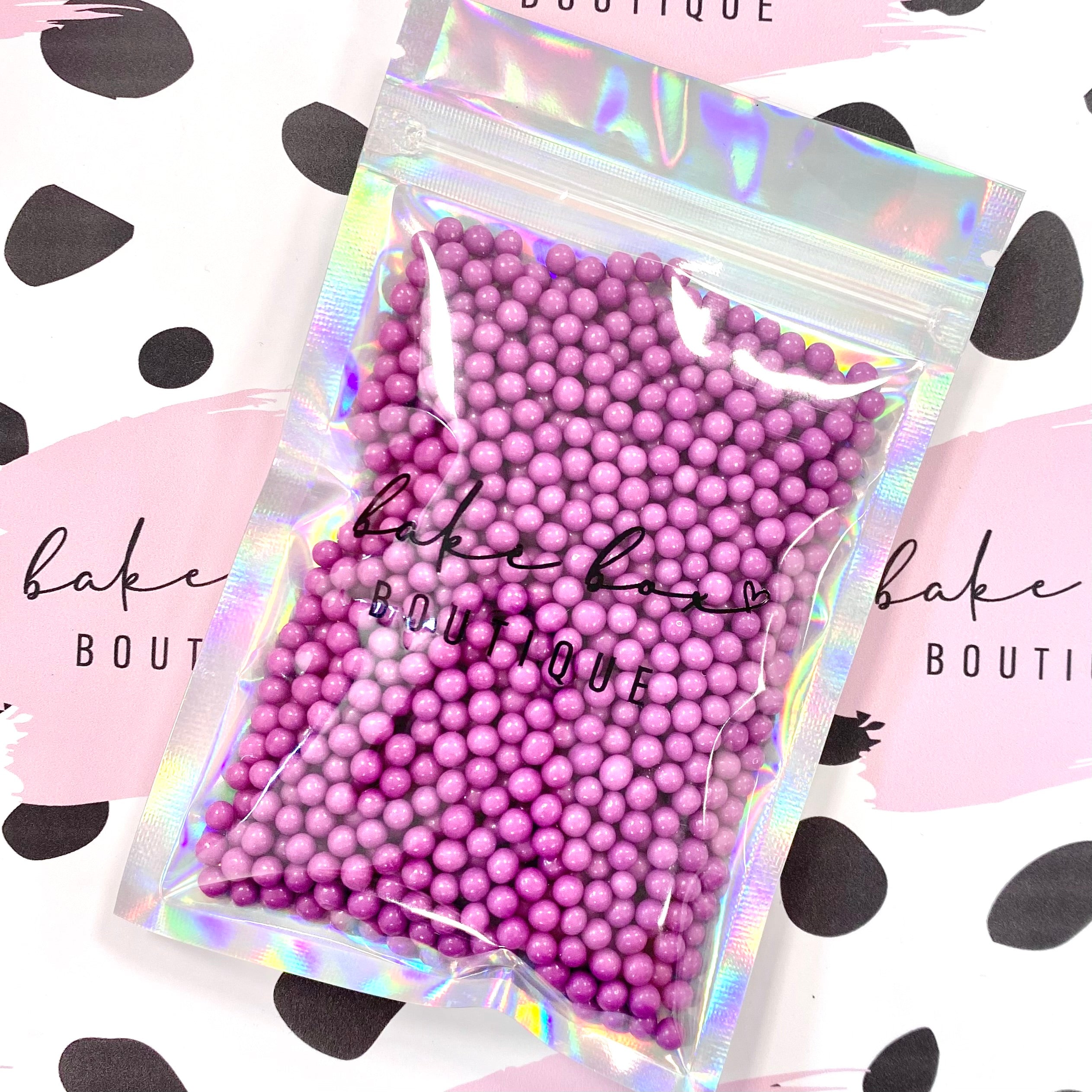 PURPLE 4MM PEARLS - SPRINKLES – Bake Box Boutique