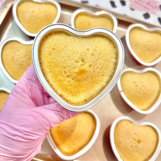 MINI HEART CAKE TINS WITH LID