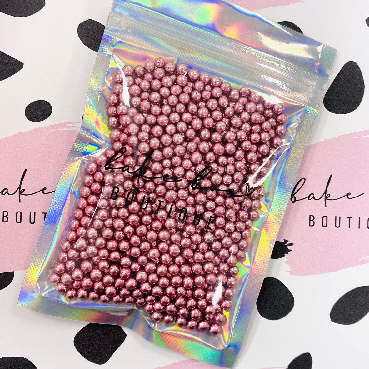 METALLIC PINK 4MM PEARLS - SPRINKLES – Bake Box Boutique